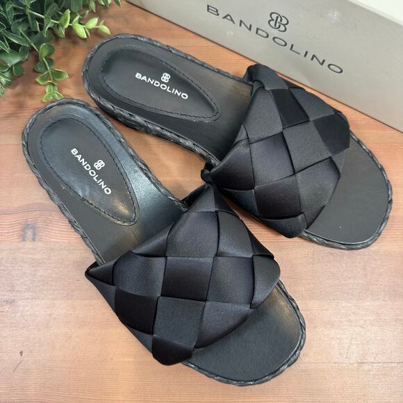 Bandolino Women's Deedee Woven Upper Espadrille Slide Sandals Size 10 - Picture 2 of 9